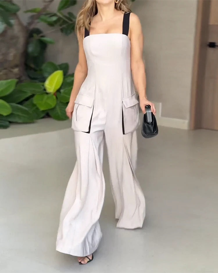 Emilia™ Sleeveless Jumpsuit with Pockets