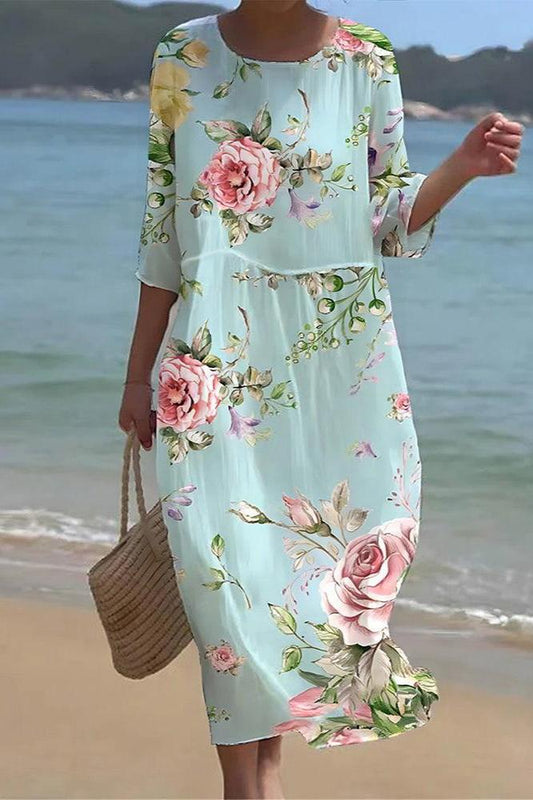 Brigitte - Joyful Floral Dress