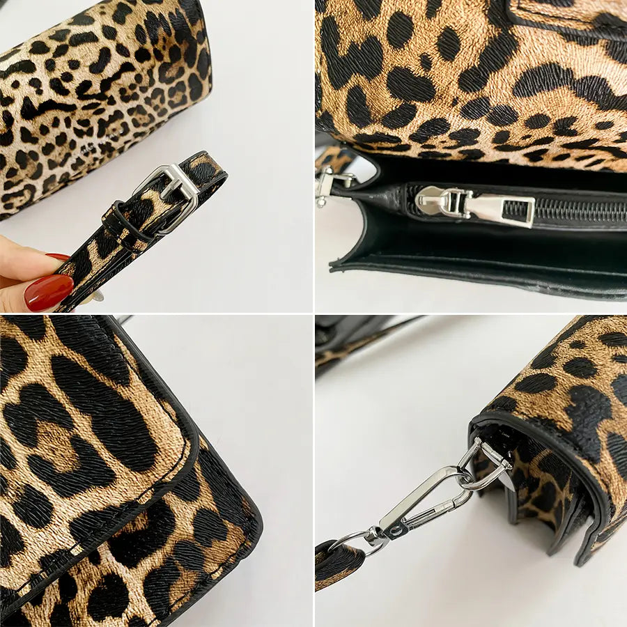 Leopard Pattern Crossbody Bag