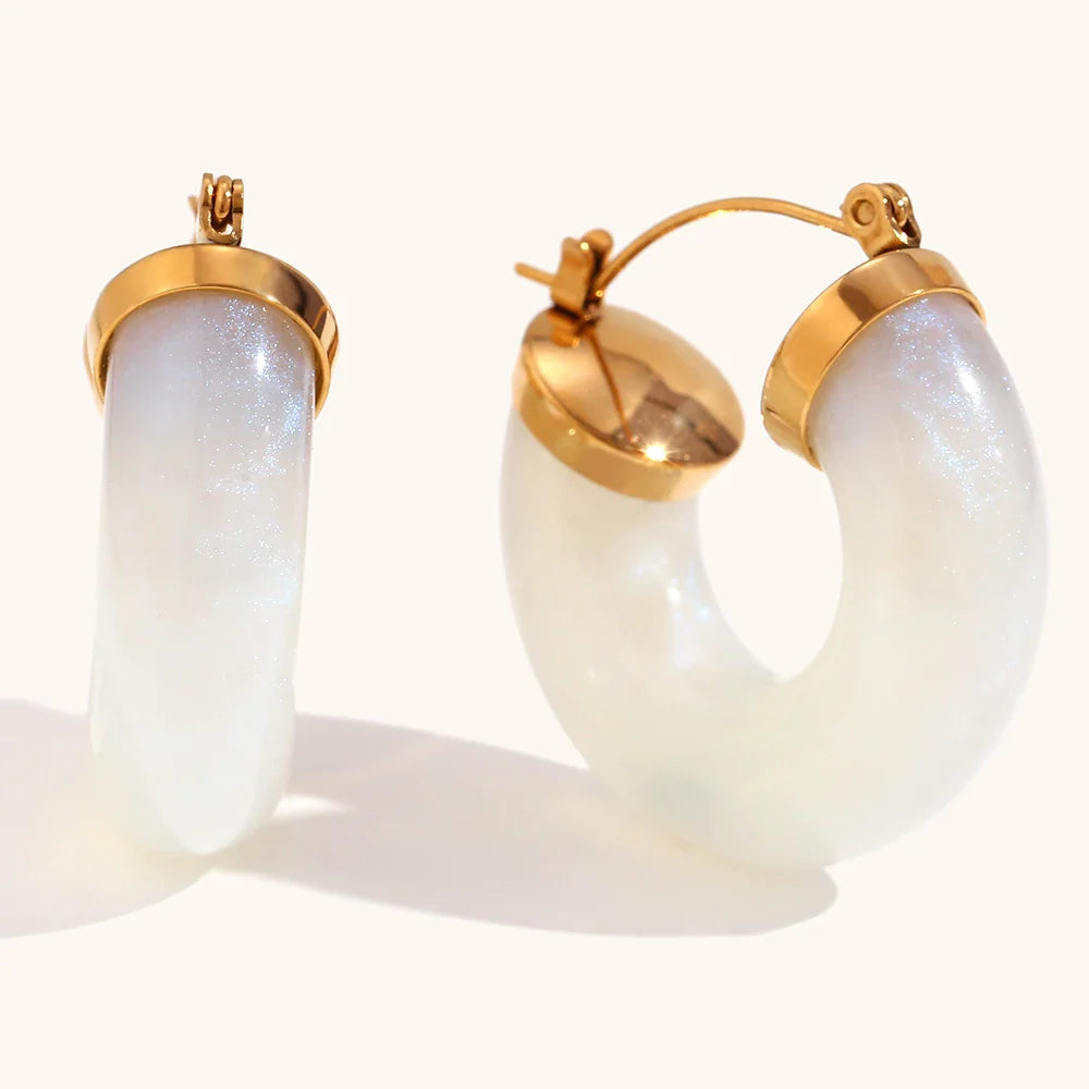 Ethereal Glow Hoop Earrings