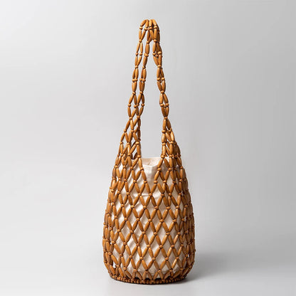 Sydney Wooden Beach Handbag