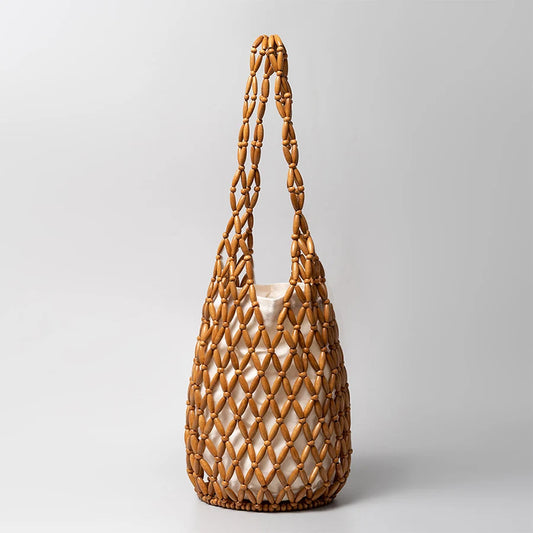 Sydney Wooden Beach Handbag