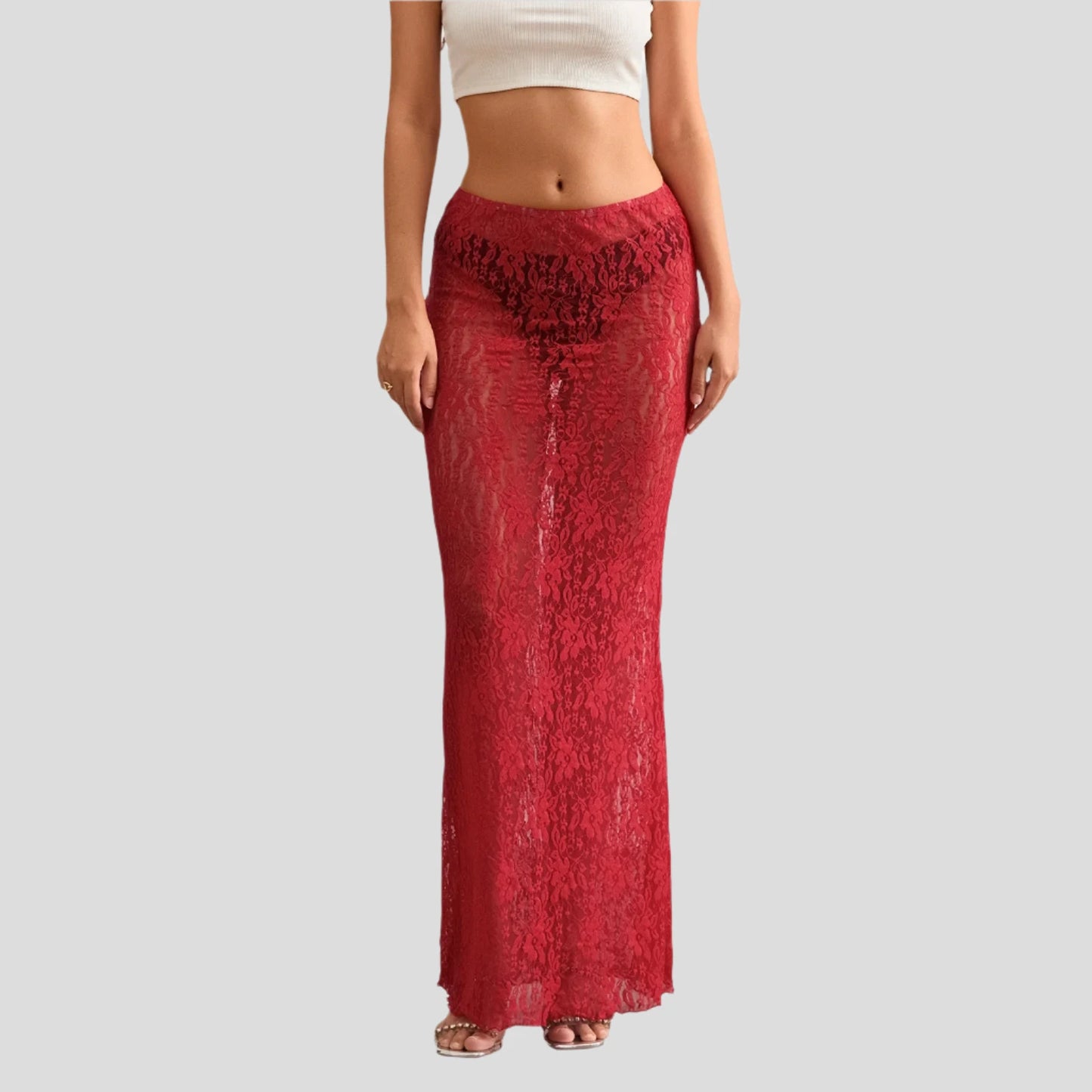 Summer Lace Long Skirt