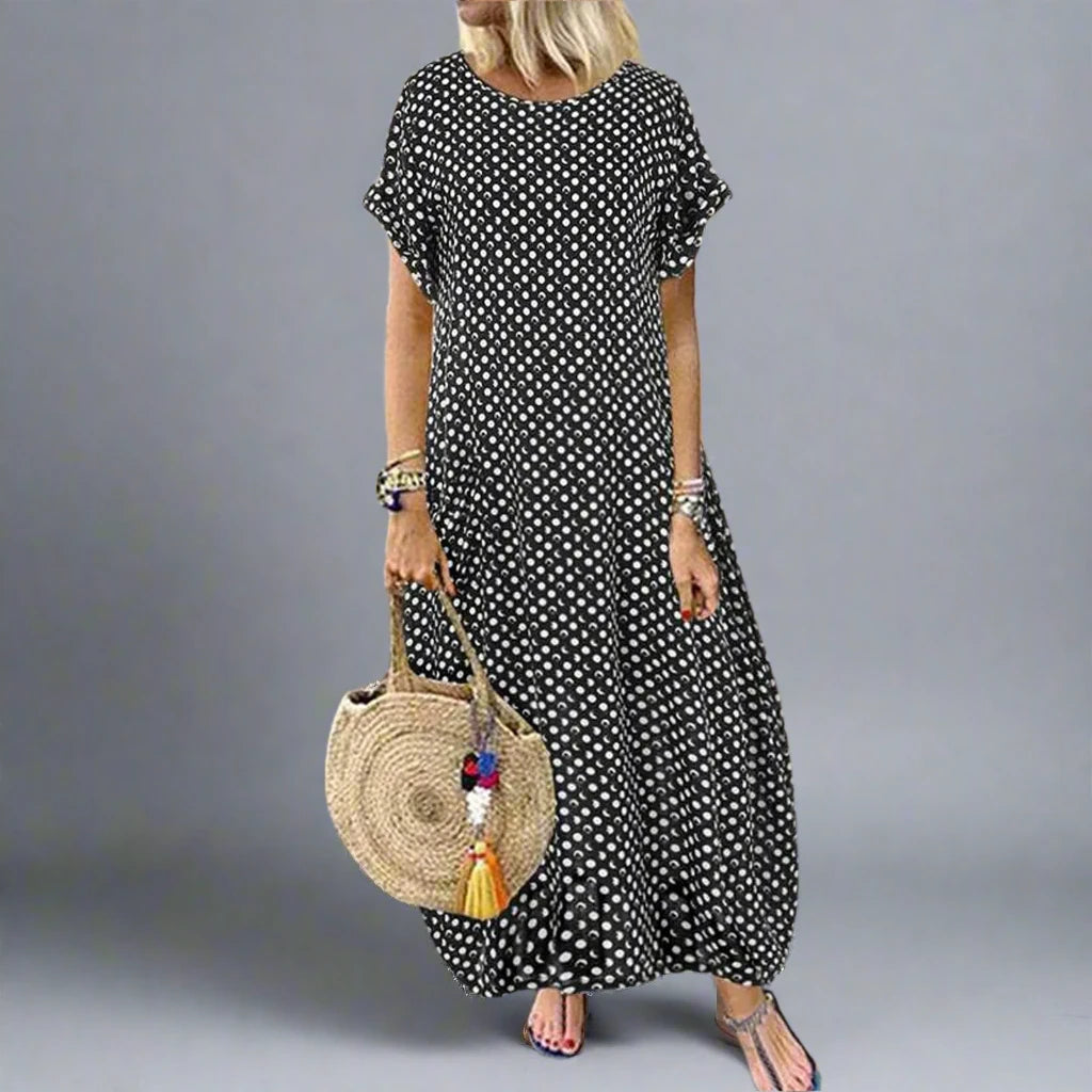 Polkadot Spring/Summer Maxi Dress