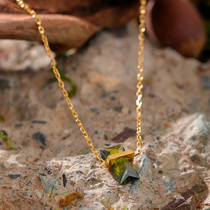 Stainless Steel Prism Necklace