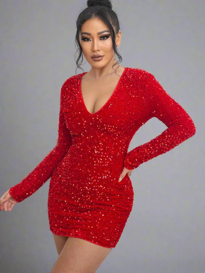 Jacky - Glitter Mini Dress