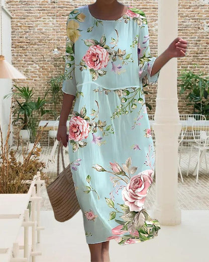 Brigitte - Joyful Floral Dress