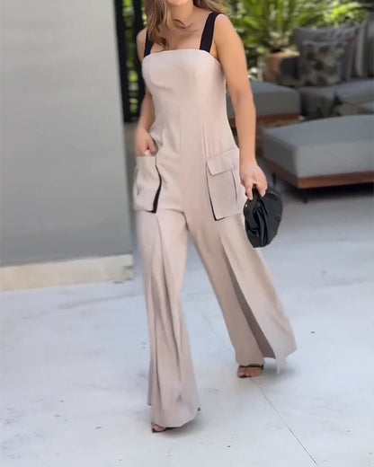 Emilia™  Sleeveless Jumpsuit with Pockets